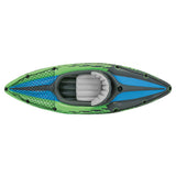 Intex Sports Challenger K1 Inflatable Kayak 1 Seat Floating Boat Oars River Lake 68305NP - Side View