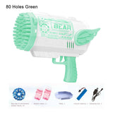 Electric Bubble Gun Machine Soap Bubbles Kids Adults Summer Outdoor Playtime Toy Pink - Close-Up Angle