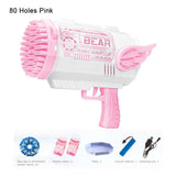 Electric Bubble Gun Machine Soap Bubbles Kids Adults Summer Outdoor Playtime Toy - Close-Up Angle