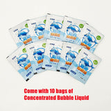 Electric Bubble Gun Machine Soap Bubbles Kids Adults Summer Outdoor Playtime Toy - Top-Down View