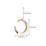 BAMDECOR Moon Stair Chandelier Golden Luxury Villa Duplex Staircase Chandelier Apartment Revolving Loft Hollow Living Room (Dimmable Control) - Rear View