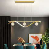 Luxury Hand Blown Glass LED Pendant Light 100cm Adjustable 3 Color Dimmable Remote Control for Dining Bar Living Room - 45-Degree Angle