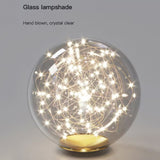 Luxury Hand Blown Glass LED Pendant Light 100cm Adjustable 3 Color Dimmable Remote Control for Dining Bar Living Room - Close-Up Angle