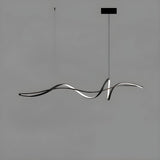 BAMDECOR A036 Modern LED Linear Pendant Lights with Dimmable LED and Adjustable Hanging Length 120cm