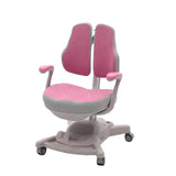 Height Adjustable Children Kids Ergonomic Study Desk Chair Set 120cm Pink AU - Top-Down View