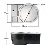 AMZ Korean Portable Gas BBQ Stove Grill Plate Burner Butane Camping Gas Cooker - Close-Up Angle