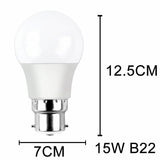 1 PCS 220V 15W NEW LED Radar Sensor Motion Bulb E27 B22 Smart Security Light Lamp Globe Bulb