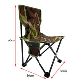 Aluminum Alloy Folding Camping Camp Chair Outdoor Hiking Patio Backpacking Mediam - Low Angle