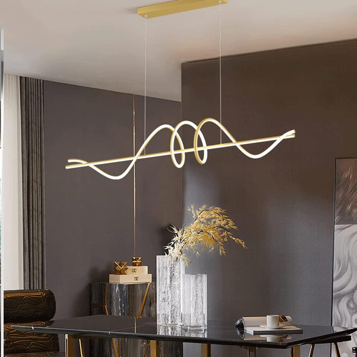 BAMDECOR A202 Modern LED Linear Pendant Lights with Dimmable LED  160cm
