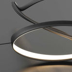 BAMDECOR A203 1.8m Modern minimalist pendant lights for home decoration ceiling pendant light (Black)