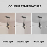 BAMDECOR A206 Modern Black Scandinavian Pendant Light Table Dining Room Living Room Pendant Lighting 1.2 Meters