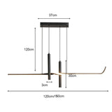 BAMDECOR A206 Modern Black Scandinavian Pendant Light Table Dining Room Living Room Pendant Lighting 1.5 Meters - Rear View