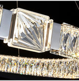 BAMDECOR C3319 Modern Crystal Chandeliers Lighting Fixtures Contemporary Round Chandelier Lighting Fixtures Crystal Pendant Ceiling Lights(Gold-80cm) - 45-Degree Angle