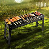 Foldable Portable BBQ Charcoal Grill Barbecue Camping Hibachi Picnic - Front View
