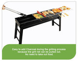 Foldable Portable BBQ Charcoal Grill Barbecue Camping Hibachi Picnic - Close-Up Angle