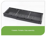Foldable Portable BBQ Charcoal Grill Barbecue Camping Hibachi Picnic Large - Top-Down View