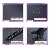 120cm RGB Gaming Desk Desktop PC Computer Desks Desktop Racing Table Office Laptop Home AU - Front View