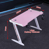 140cm RGB Gaming Desk Desktop PC Computer Desks Desktop Racing Table Office Laptop Home AU - 45-Degree Angle