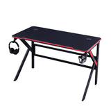 140cm RGB Gaming Desk Desktop PC Computer Desks Desktop Racing Table Office Laptop Home AU - Low Angle