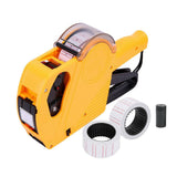 Price Tag Gun Labeller Pricing with 2 Rolls Labels and Inks Roller Machine Kit Red - 45-Degree Angle