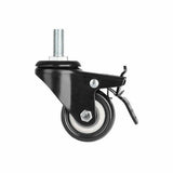 Lockable Desk Casters Dual Motor Standing Desk Wheels - Front View