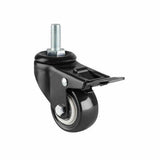 Lockable Desk Casters Dual Motor Standing Desk Wheels - Side View