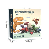 Disassemble Blocks Jurassic Dinosaurs Building Blocks Toys Battery Drill Tyrannosaurus Rex Wyvern Velociraptor Stegosaurus 3 - 45-Degree Angle