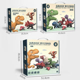 Disassemble Blocks Jurassic Dinosaurs Building Blocks Toys Battery Drill Tyrannosaurus Rex Wyvern Velociraptor Stegosaurus 3 - Close-Up Angle