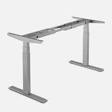 140cm Standing Desk Height Adjustable Sit Stand Motorised White Dual Motors Frame Maple Top - Extra Image