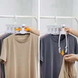 Magic Hanger Space Saving Multifunctional Clothes Coat Hanger Dryer Laundry Drying Rack Airer Clothes Horse Grey - 45-Degree Angle