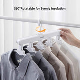 Magic Hanger Space Saving Multifunctional Clothes Coat Hanger Dryer Laundry Drying Rack Airer Clothes Horse Grey - Rear View