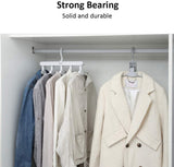 Magic Hanger Space Saving Multifunctional Clothes Coat Hanger Dryer Laundry Drying Rack Airer Clothes Horse White - Front View