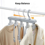 Magic Hanger Space Saving Multifunctional Clothes Coat Hanger Dryer Laundry Drying Rack Airer Clothes Horse White - Side View