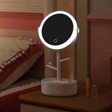 Ecoco Smart LED Light Cosmetic Makeup Mirror USB Touch Screen Home Desk Vanity 360? Pink