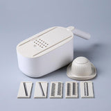 Ecoco Vegetable Chopper Spiralizer Vegetable Slicer Dicer Onion Food Cutter Home Use Grey - Low Angle