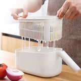Ecoco Vegetable Chopper Spiralizer Vegetable Slicer Dicer Onion Food Cutter Home Use Karki - Top-Down View