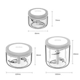 Ecoco Easy Chopper Mincer Mixer Slicer Dicer Blender Cutter Shredder For Onion Garlic 1000 Black - Rear View