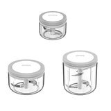 Ecoco Easy Chopper Mincer Mixer Slicer Dicer Blender Cutter Shredder For Onion Garlic 200 Black - Front View