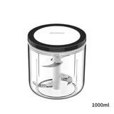 Ecoco 3 Sizes Cutter Set Easy Chopper Mincer Mixer Slicer Dicer Blender Shredder For Onion Garlic Black - Extra Image