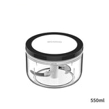 Ecoco 3 Sizes Cutter Set Easy Chopper Mincer Mixer Slicer Dicer Blender Shredder For Onion Garlic Grey - Extra Image