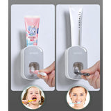 Ecoco Wall mount auto ands Free Toothpaste Dispenser Automatic Toothpaste Squeezer Bathroom Toothpas