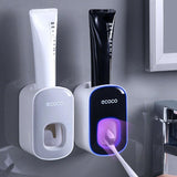 Ecoco Wall mount auto ands Free Toothpaste Dispenser Automatic Toothpaste Squeezer Bathroom Toothpas