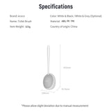 Ecoco Silicone Water Drop Toilet Brush Holder Set Wall-Mounted Cleaning Brush Tool Grey - Extra Image