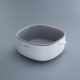 Ecoco Double Drain Basket Bowl Washing Kitchen Strainer Noodles Vegetables Fruit Sink Supplies Blue - Extra Image