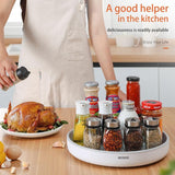 Ecoco Kitchen Rotating Spice Condiment Storage Rack Bathroom Swivel Tray Organizer Black - Extra Image