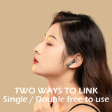 Wireless Bluetooth 5.0 Earphones Headphones Earbuds Headset - Rear View