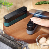 Multipurpose Ceramic Carbide Knife Shapener For Knives Scissors Cleaver Keychain Grey - Top-Down View