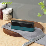 Multipurpose Ceramic Carbide Knife Shapener For Knives Scissors Cleaver Keychain Grey - Close-Up Angle