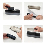 Multipurpose Ceramic Carbide Knife Shapener For Knives Scissors Cleaver Keychain Grey - Extra Image