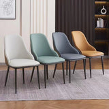 VELLUTO Dining Chair Modern upholstered Leather Kitchen Chairs with armrests Bathtub Chair Leisure Lounge Chair Living Room Bedroom Home Set of 2 (